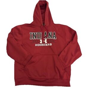 Under Armour Storm Red Indiana Hoosiers Hoodie Men’s Large NCAA IU